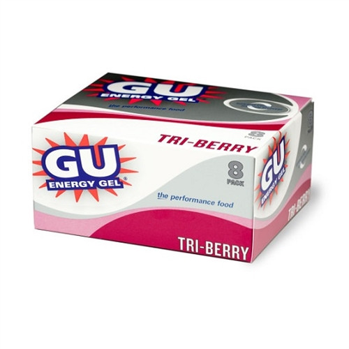 GU Energy Gel Box Tri-Berry 8 pack