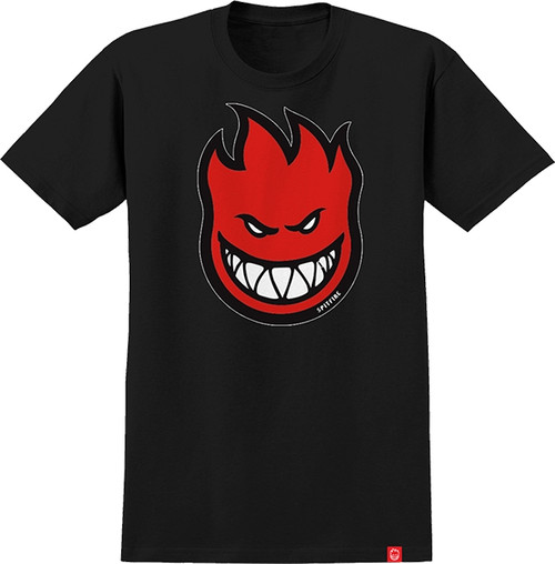 SPITFIRE BIGHEAD FILL YTH SS TEE LARGE  BLK/RED