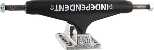 INDEPENDENT STD 159mm BAR CROSS MATTE BLK/SILVER TRUCKS SET