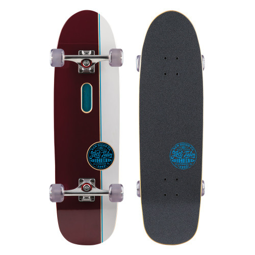 Sector 9 Tudor Pro Skateboard Complete Burgundy White 9.12x32.5