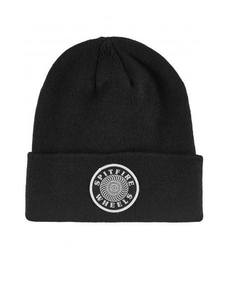 Spitfire OG Classic Patch Cuff Beanie Black Onesize