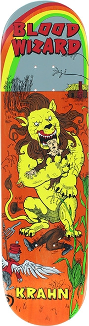 BLOOD WIZARD KRAHN LION SKATE DECK-8.12