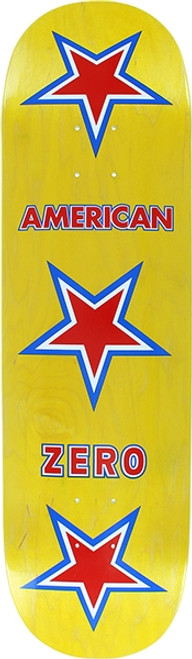 ZERO AMERICAN ZERO SKATEBOARD DECK-8.37 YELLOW