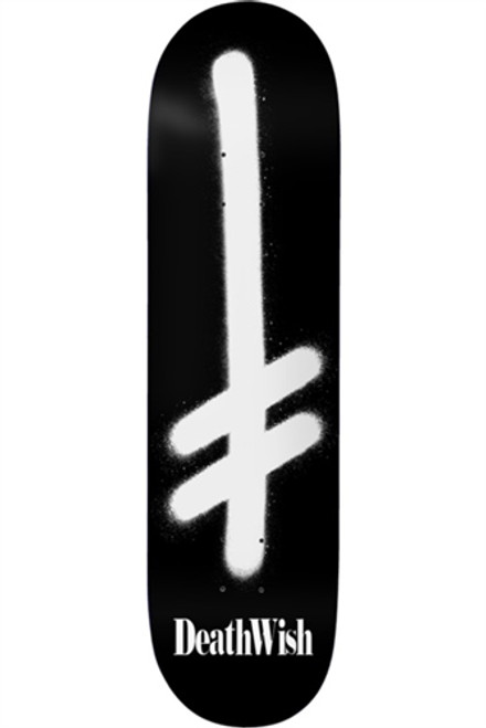 Deathwish Gang Logo Shine Box Skateboard Deck Black White