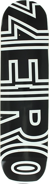 ZERO BOLD SKATEBOARD DECK-7.75 BLACK/WHT