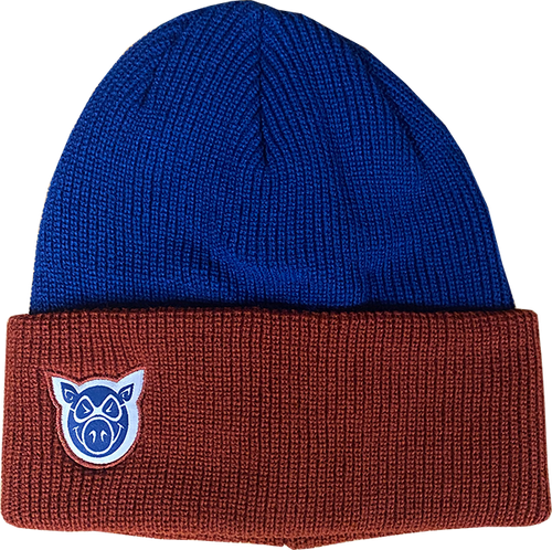 PIG HEAD DOCK BEANIE BLUE/CARD