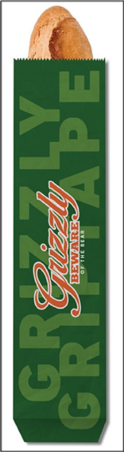 GRIZZLY 1-SHEET GET THAT BREAD BEWARE GREEN GRIP TAPE