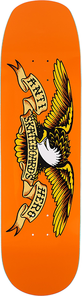 ANTI HERO SHAPED EAGLE SKATEBOARD DECK 9.1x33 ORANGE CRUSHER