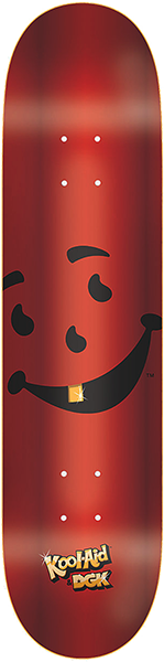 DGK X KOOL-AID THIRST FOIL SKATEBOARD DECK-8.25 RED