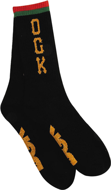 DGK RAGE CREW SOCKS BLACK 1pr