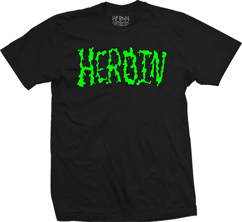 HEROIN DEAD TOONS SS MEDIUM BLK