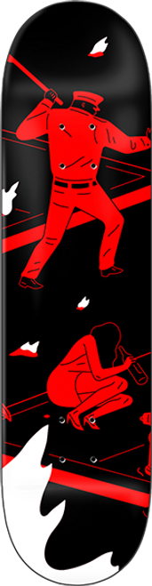 ZERO CLEON #4 SKATEBOARD DECK-8.25 RED/BLK