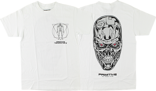 PRIMITIVE SKYNET SS TSHIRT MEDIUM WHITE