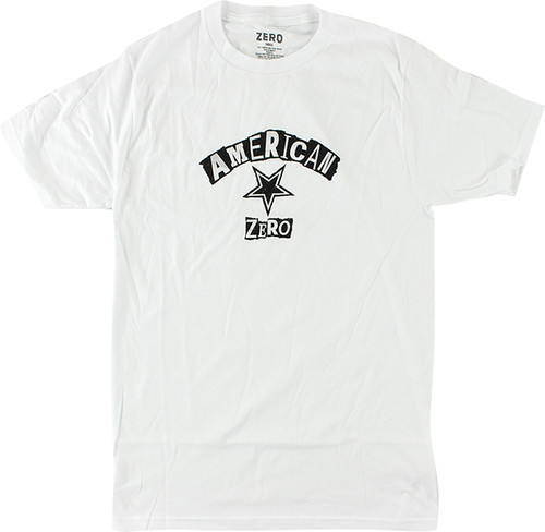 ZERO RANSOM NOTE SS TSHIRT SMALL WHITE/BLK