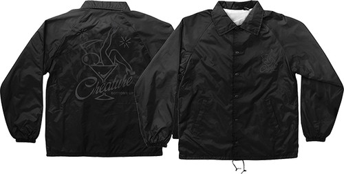 CREATURE BOTTOMS UP COACH WINDBREAKER SMALL BLACK