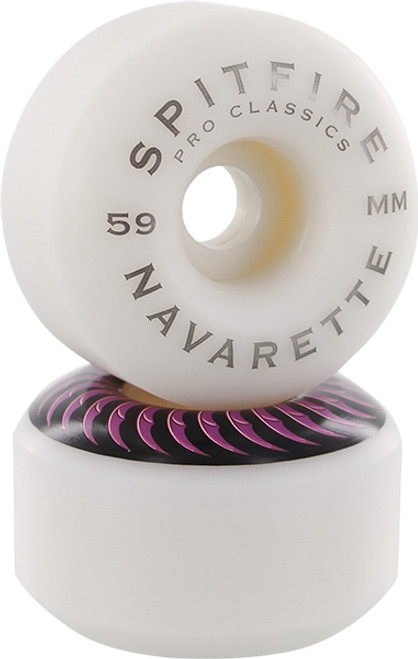 SPITFIRE NAVARETTE PRO CLASSIC 59mm WHT/PUR/BLK WHEELS SET