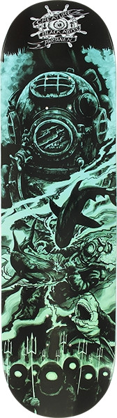 CREATURE PARTENEN BLACK ABYSS SKATEBOARD DECK-8.3