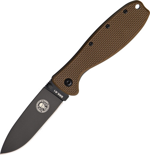 ESEE Zancudo Framelock D2 Knife Brown Black 3" Blade