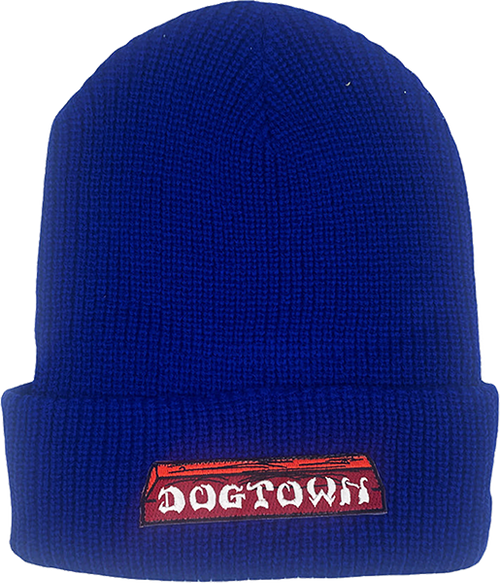 DOGTOWN CURB PATCH BEANIE ROYAL