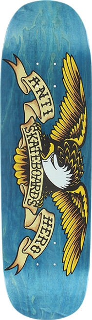 ANTI HERO SHAPED EAGLE SKATEBOARD DECK 8.75x32.55 BLUE MEANIE