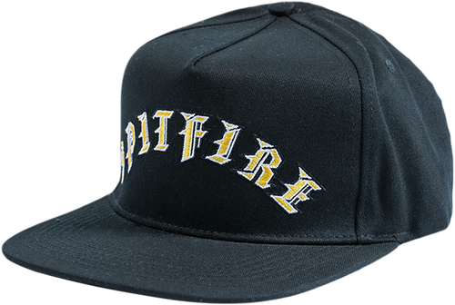 SPITFIRE OLD E ARCH HAT ADJ-BLK/GOLD