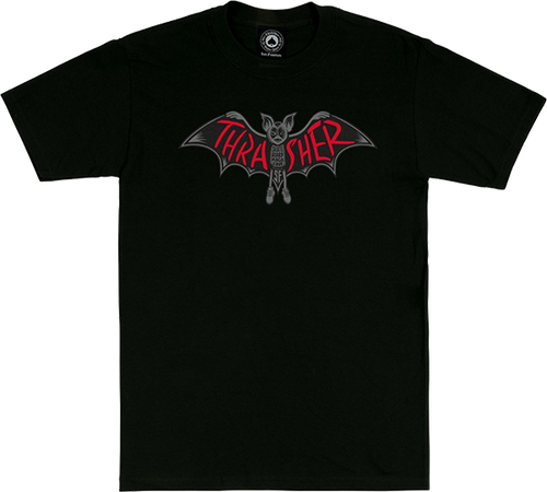 THRASHER BAT SS TSHIRT SMALL BLACK