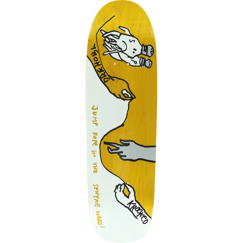 Krooked Drehobl Sphyke Ward Skate Deck Assorted Stain 8.85