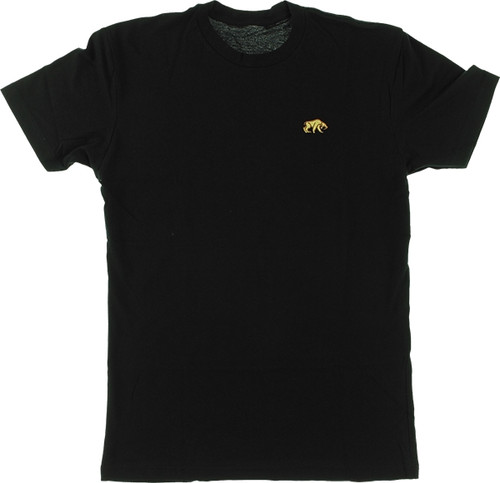 HABITAT SABER TOOTH EMBROIDERED SS TSHIRT MEDIUM BLACK