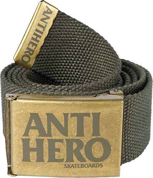 ANTI HERO BLACKHERO WEB BELT BRASS/ARMY GREEN