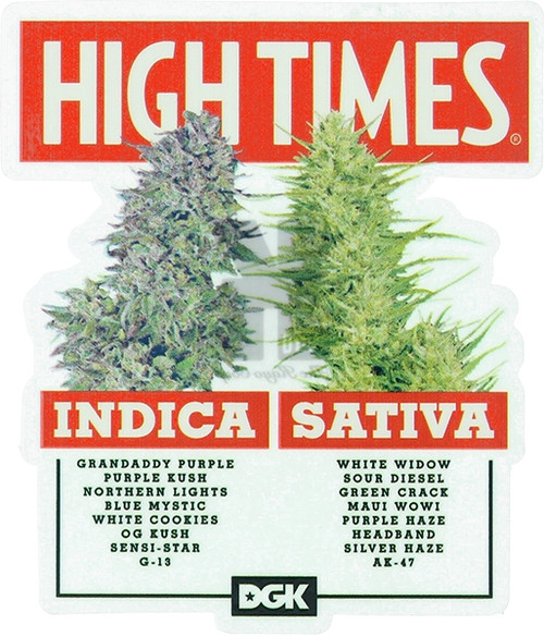 DGK HIGH TIMES OPTIONS STICKER (2 pack)