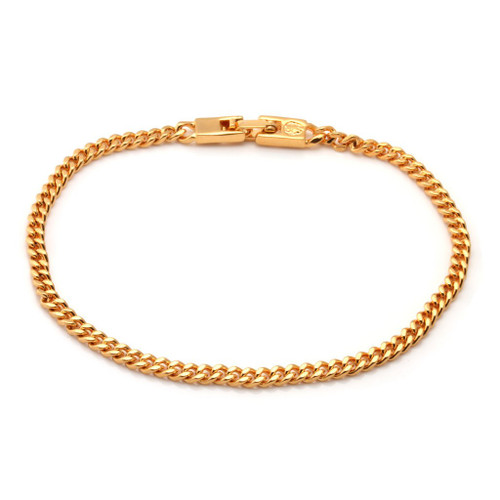 King Ice Miami Cuban Bracelet 14k Gold 3mm