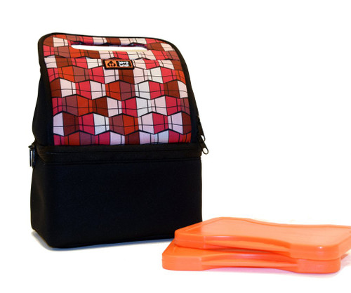 Lava Lunch Heated Lunch Box Duo Pink Geo OneSize