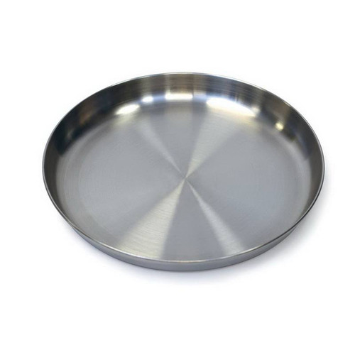 Stansport Stainless Steel Plate Silver 9"