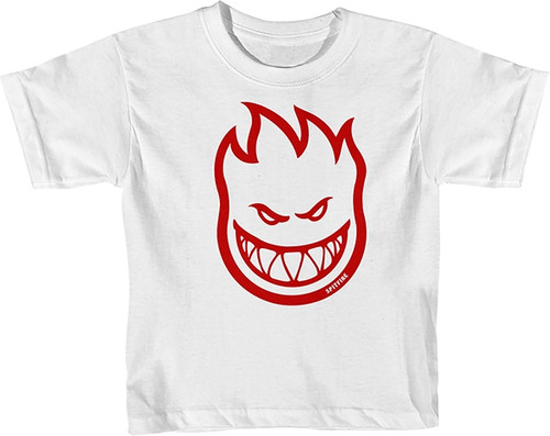 SPITFIRE BIGHEAD TODDLER-SS TSHIRT 2T WHT/RED