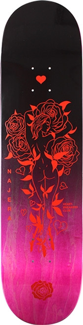 PRIMITIVE NAJERA HEARTBREAKERS CLUB SKATE DECK-8.0 w/MOB GRIP