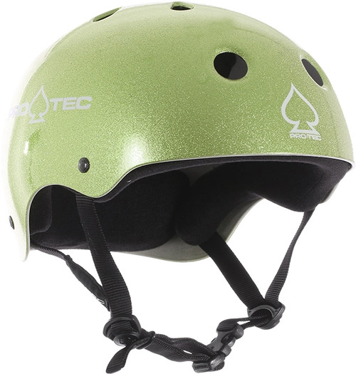 PROTEC CLASSIC HELMET GREEN FLAKE-M HELMET