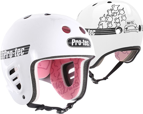 PROTEC FULLCUT HELMET GONZ WHT-S HELMET