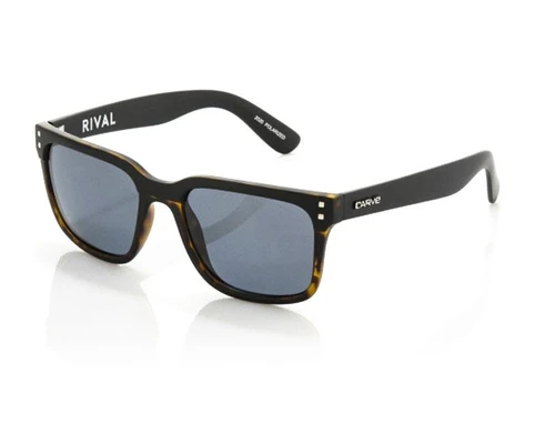 Carve Rival Sunglasses Matte Tort Black Polarized