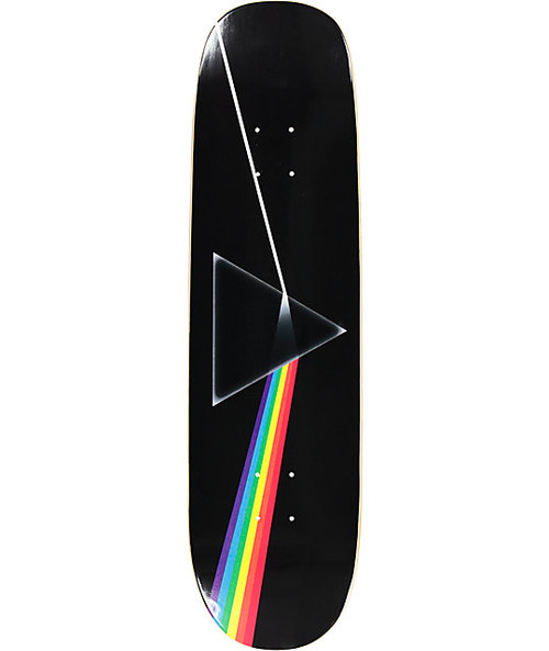 Habitat Pink Floyd Darkside Skate Deck Black 8.38 w/MOB Grip