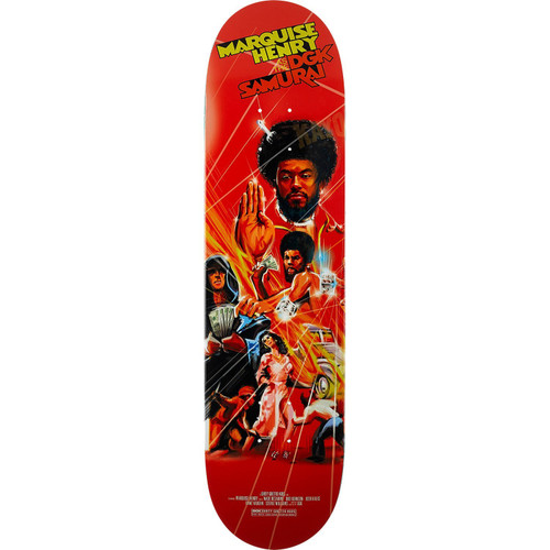 DGK Henry Kung Fu Skate Deck w/MOB Grip Red 7.9