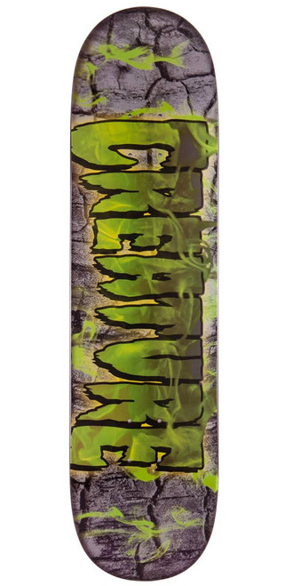 Creature Inferno Skate Deck Grey Green 8.1 w/MOB Grip