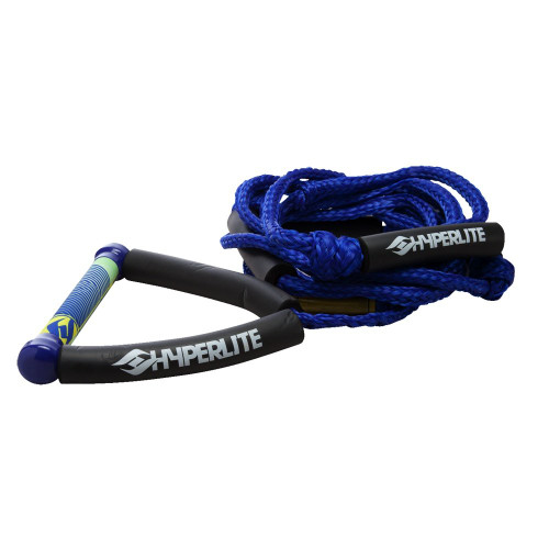 Hyperlite Surf Rope w/ Blue Handle Blue Rope 20ft