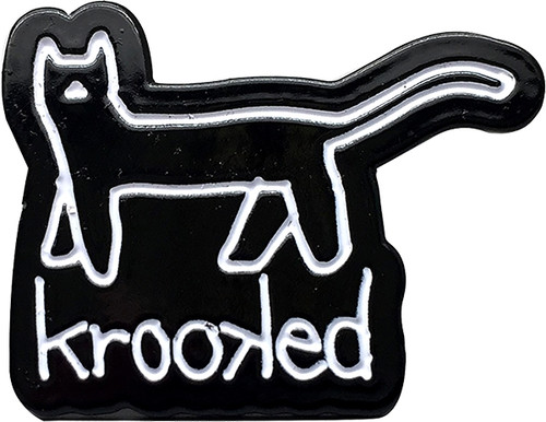 KROOKED BLACK KAT LAPEL PIN