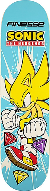 FINESSE SEGA SUPER SONIC SKATE DECK-8.0