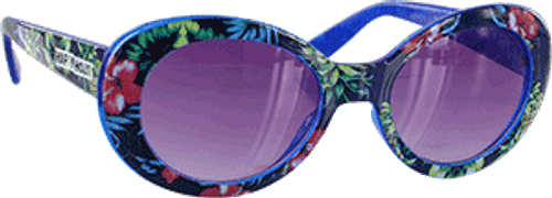 HAPPY HOUR BEACH PARTY SUNGLASSES BLUE HAWAIIAN