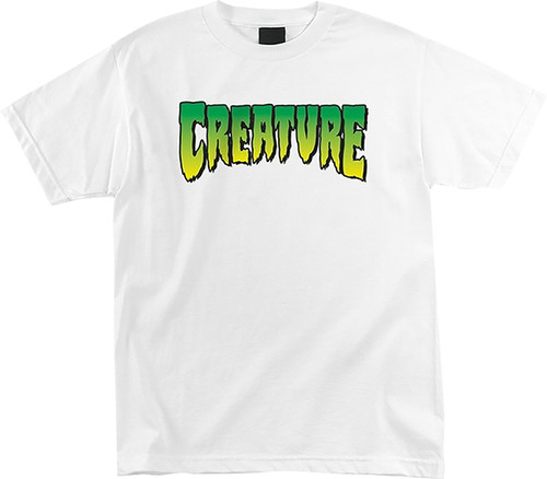 CREATURE LOGO SS TSHIRT SMALL WHITE