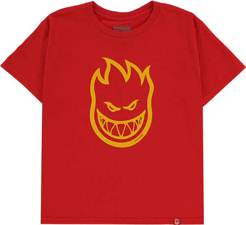 SPITFIRE BIGHEAD YOUTH SS YOUTH LARGE  RED/GOLD