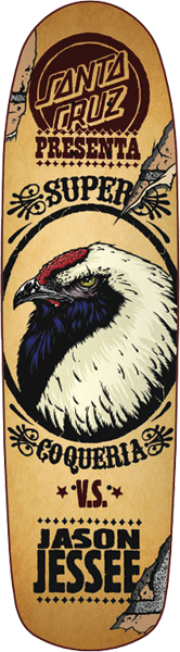 SANTA CRUZ JESSEE SUPER COQUERIA SKATEBOARD DECK-8.4x31.5