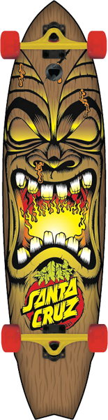 SANTA CRUZ BIG WAVE TIKI SKATEBOARD COMPLETE 10.4x42.3 cruiser