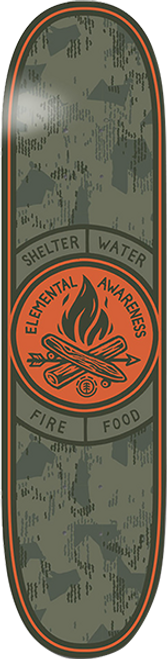 ELEMENT AWARENESS SKATE DECK-8.0